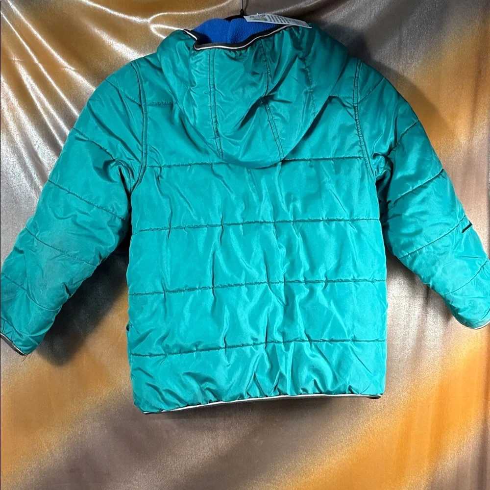 OshKosh B'gosh Turquoise Puffer Jacket kids‎ unlaundered six 7 bag b59
